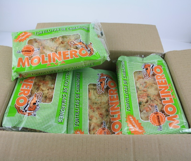 Tortillas de camarón (1 caja de 3,6 kg)