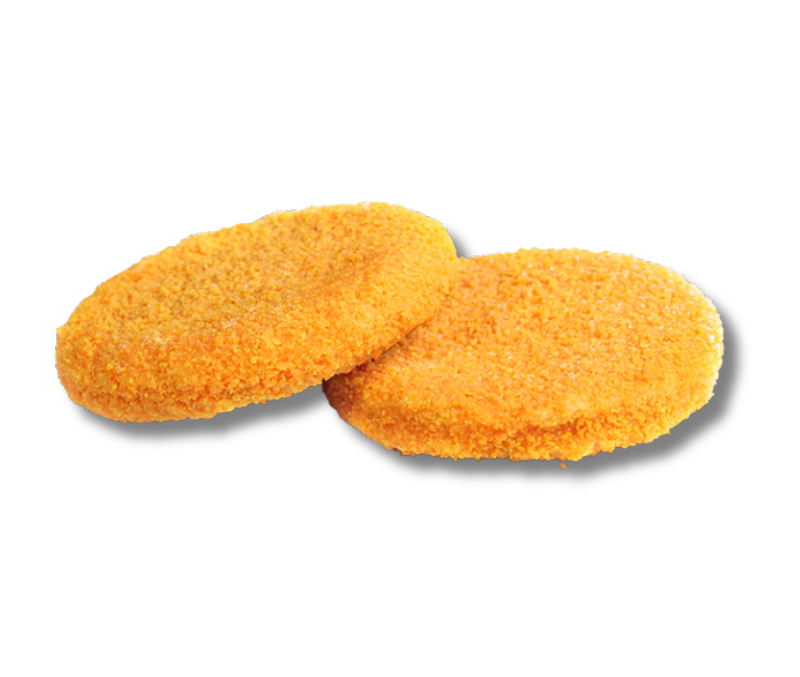 Hamburguesa de potón empanada 110g (1 caja de 6 kg)