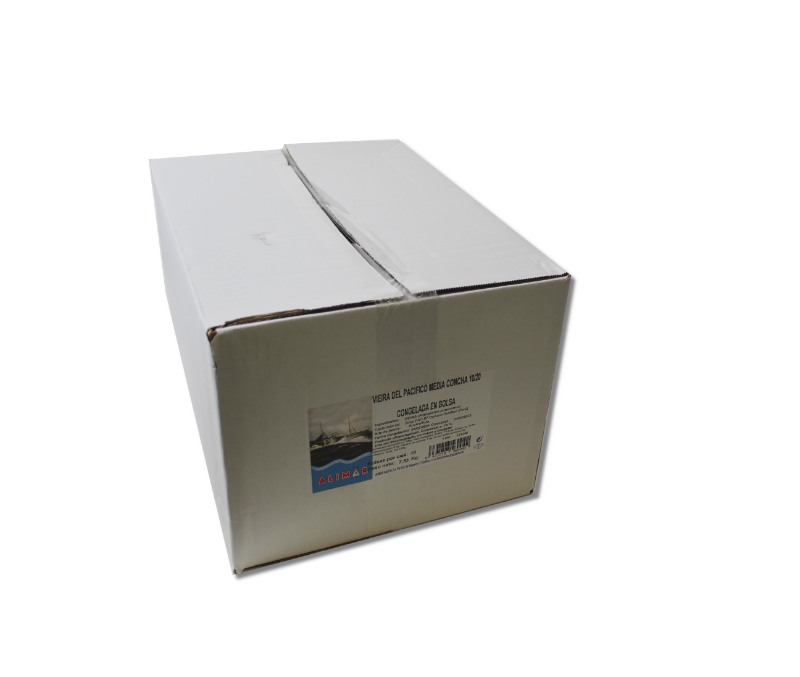 Vieira media concha Pacífico (10 bolsas de 600 g)