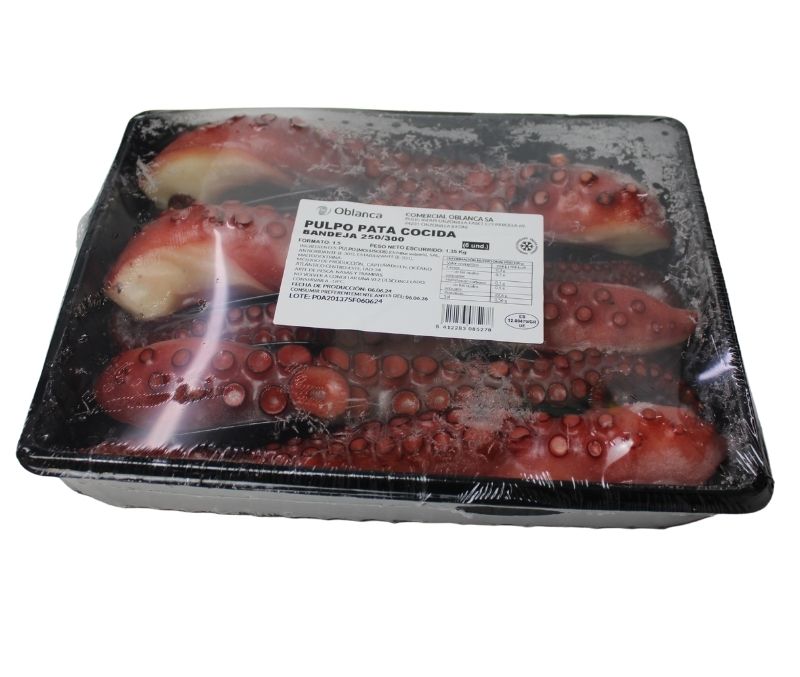 Pata de pulpo cocida (4 bandejas de 1,5 kg)