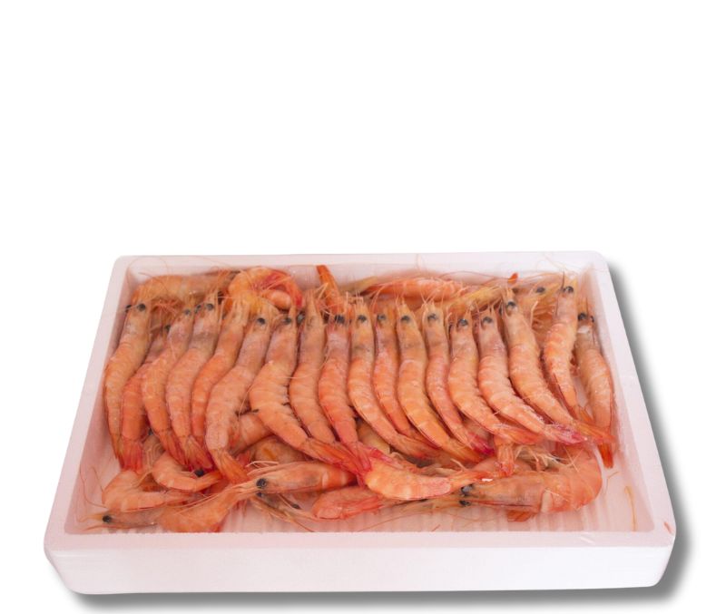 Langostino blanco salvaje cocido 80-100 pz/kg (3 bandejas de 2 kg)