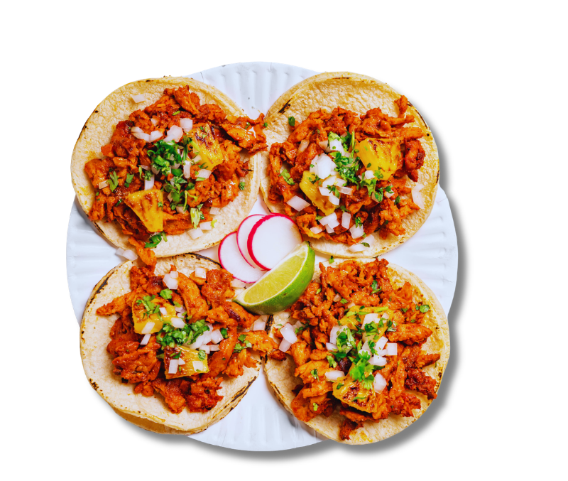 Carne al pastor loncheada congelada (4 bolsas de 1 kg)