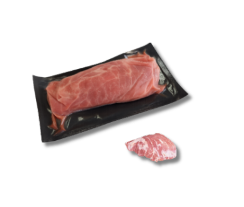 Presa de cerdo blanco con aroma (6 bolsas de 1 kg aprox.)