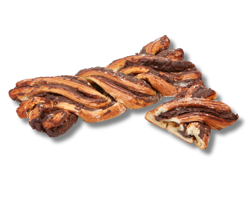 Trenza de crema de chocolate (4 unidades de 430 g)