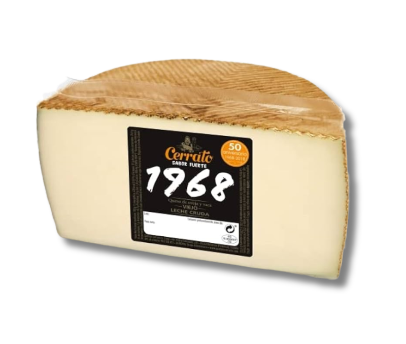 Queso mezcla curado curado de leche cruda 1/2 (4 piezas de 1,5 kg aprox.)