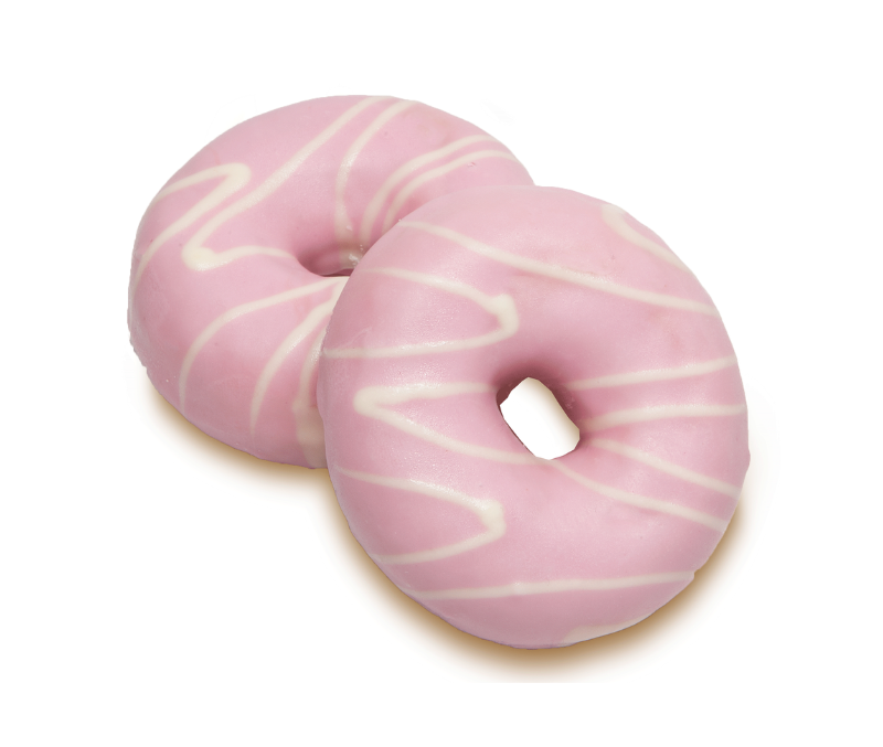Mini hoops pink rayado (60 unidades de 34 g)