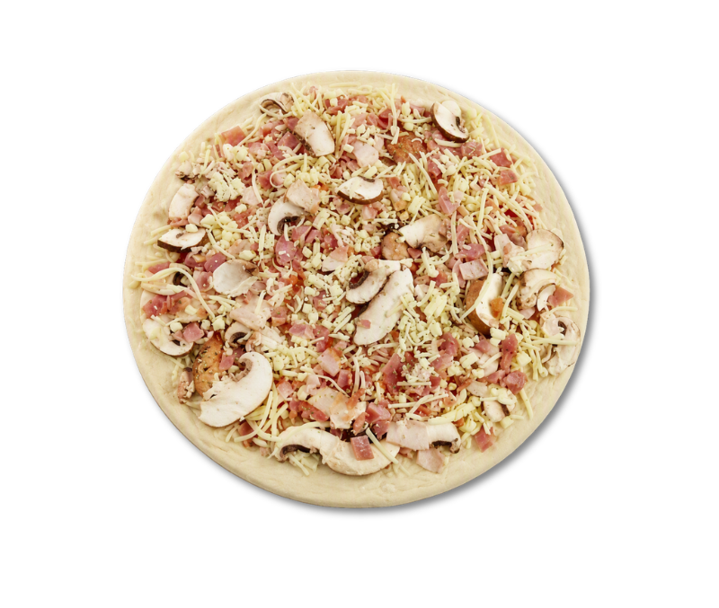 Pizza fina portobello (6 unidades de 390gr)