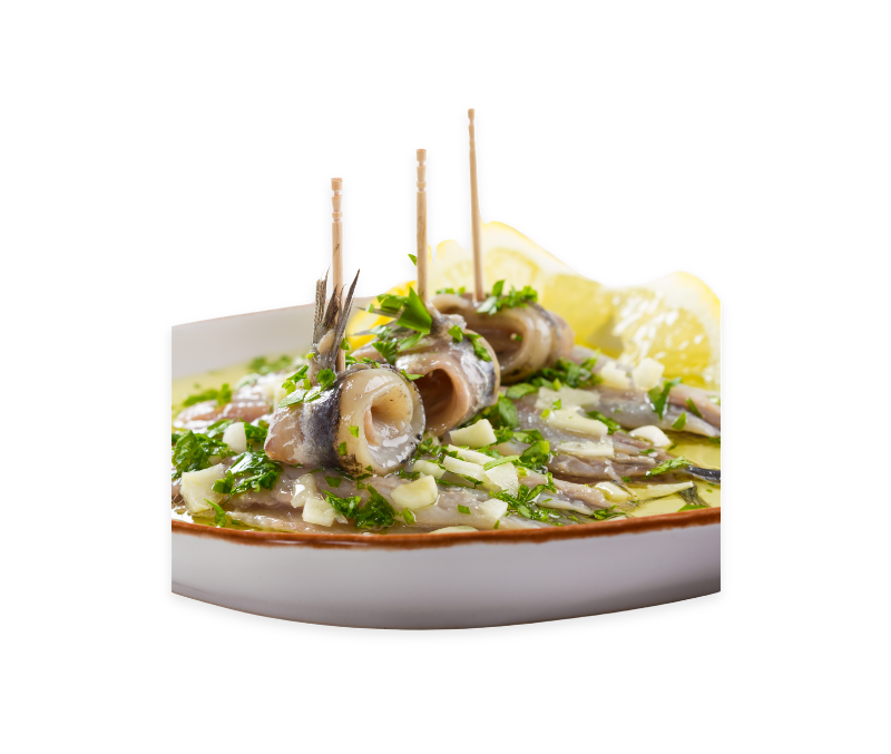 Boquerones aliñados ajo-perejil (1 lata de 540 g)