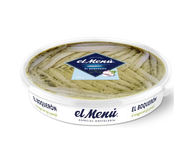 Boquerones aliñados ajo-perejil (1 lata de 540 g)