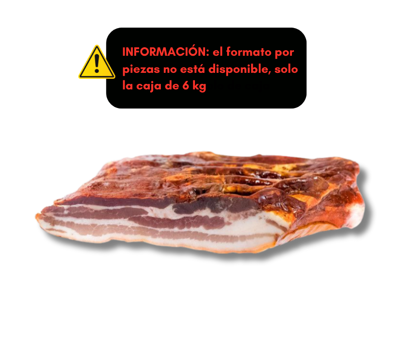 Panceta curada adobada (1 caja de 6 kg aprox.)