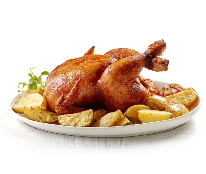 Pollo limpio halal 1,45 - 1,60 kg/pieza (1 caja de 10 piezas)