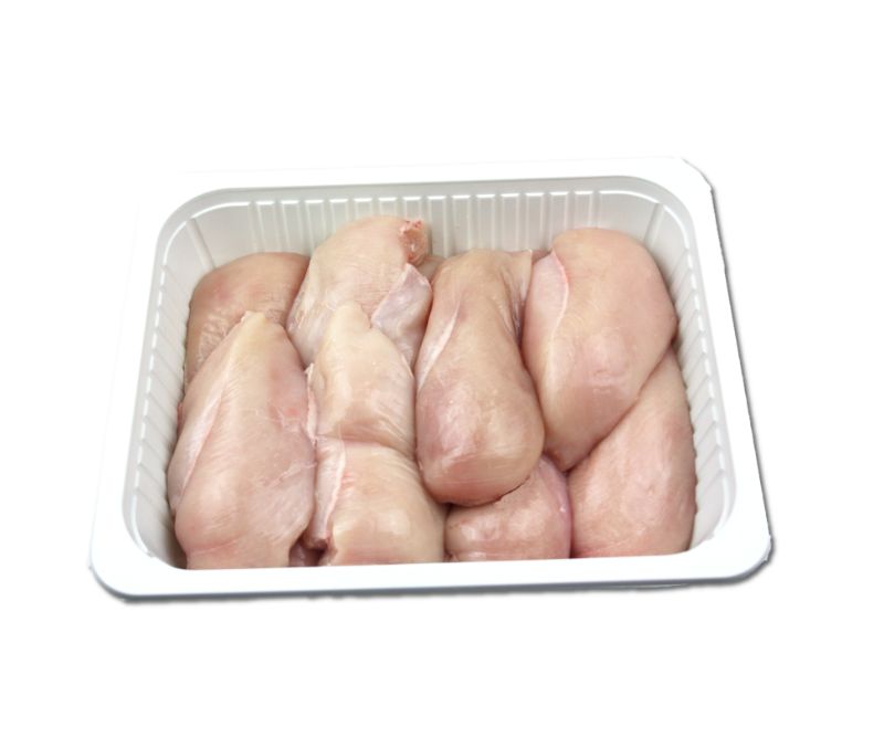 Pechuga de pollo 110 - 200 g/pieza (1 bandeja de 3 kg)