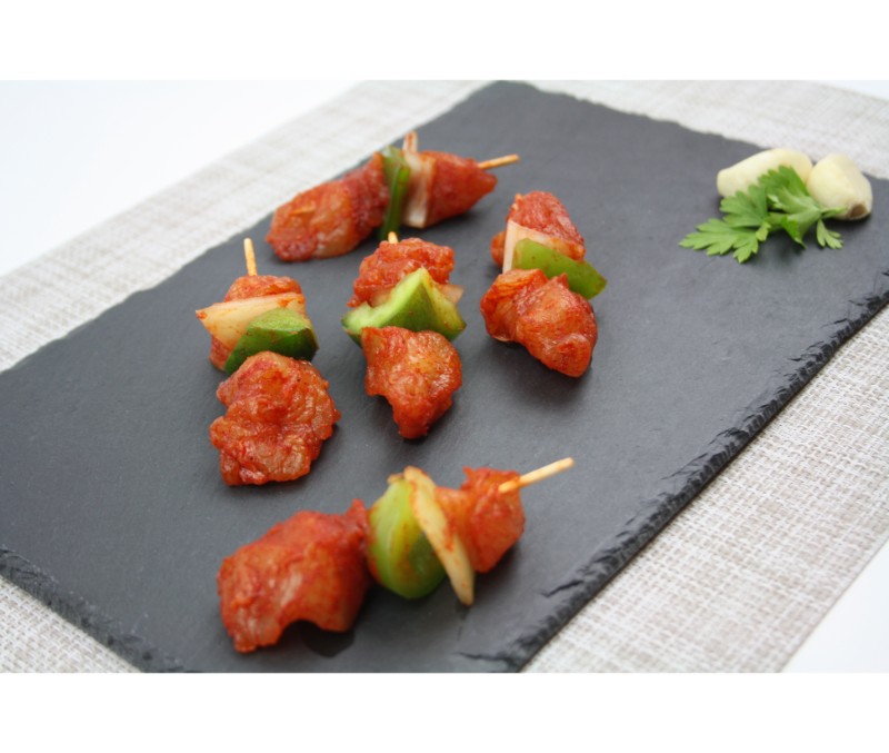 Minibrocheta pollo (1 caja de 2,5 kg)