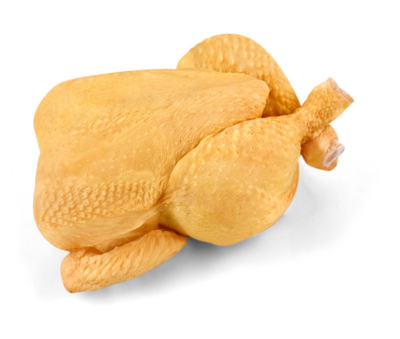 Pollo entero amarillo grande 7E (1 pieza de 2,2 - 2,5 kg)