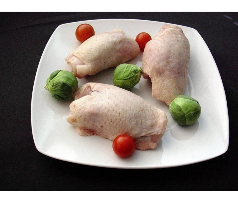 Contramuslo de pollo +160 g/pieza (1 caja de 10 kg)