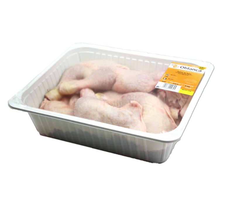 Muslos de pollo 200 - 250 g/pieza (1 bandeja de 3 kg)