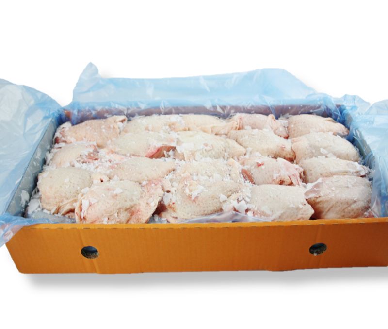 Contramuslo de pollo interfoliado (1 caja de 8 kg)