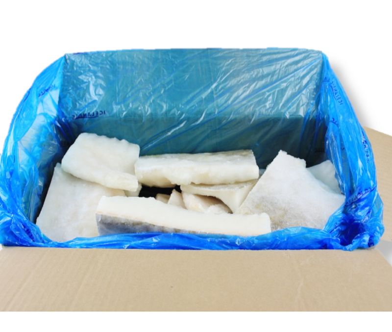 Porción de bacalao menú +90 g/pieza 15% (1 caja de 5 kg)