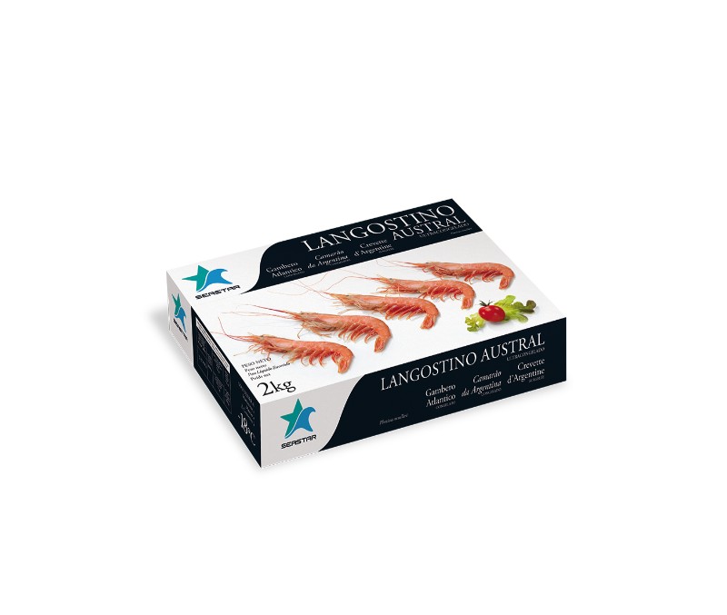 Langostino austral 20-30 piezas/kg (1 estuche de 2 kg)