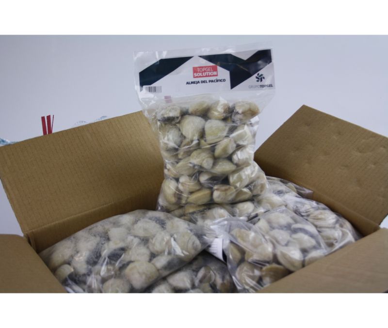 Almeja blanca del Pacífico 40-60 piezas/kg (6 bolsas de 1 kg)