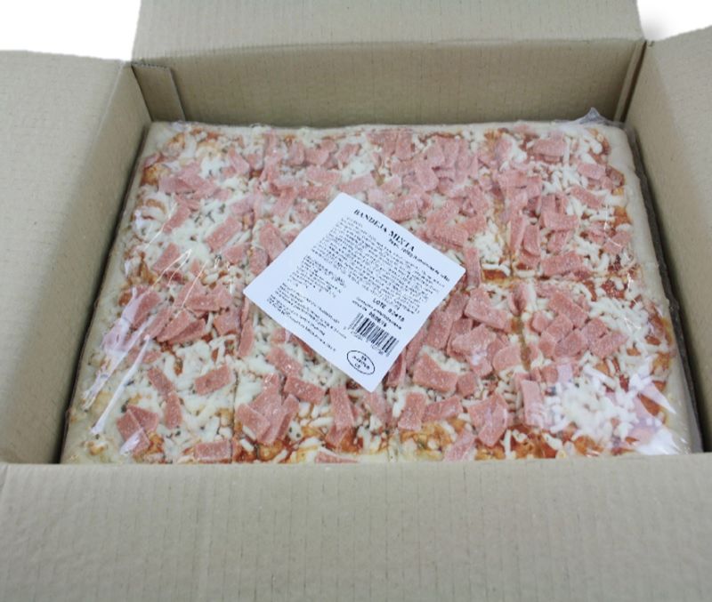 Pizza de jamón y queso (1 caja de 4 kg)