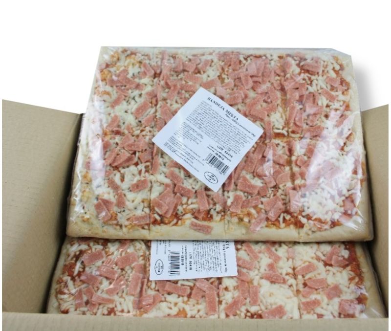 Pizza de jamón y queso (1 caja de 4 kg)