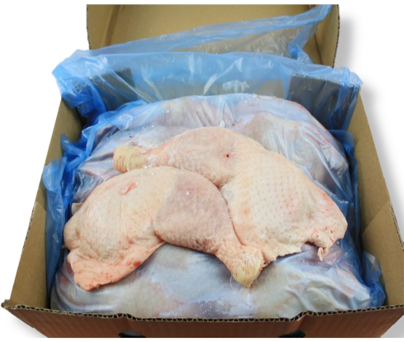 Muslo de pollo interfoliado 250 - 300 g/pieza (1 caja de 4 kg)