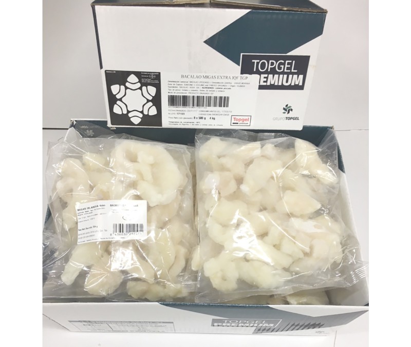 Migas de bacalao de Islandia (8 bolsas de 500 g)