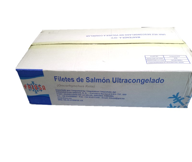 Filete de salmón 25% 0,8-1,5kg (1 caja de 10 kg)