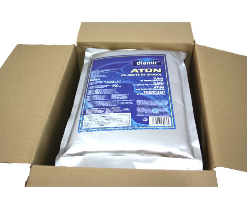 Atún en bolsa (1 caja de 16 kg)