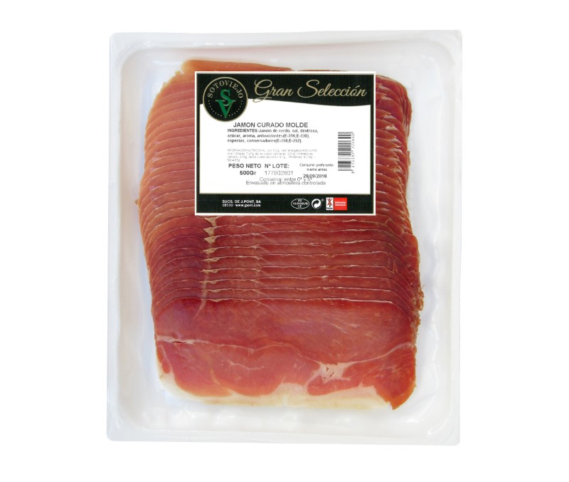 Lonchas de jamón alto rendimiento (1 caja de 3kg)