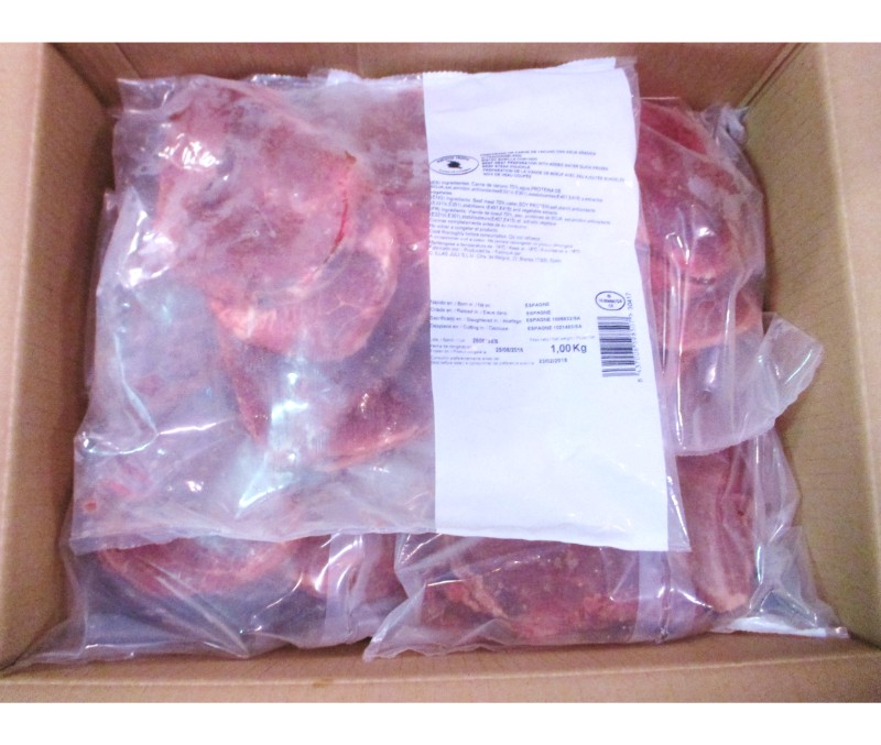 Bistec de babilla de vacuno fileteada 70-100g (Caja de 5 kg)