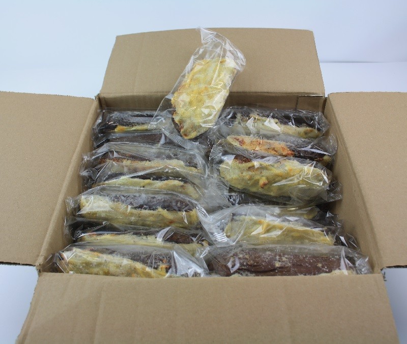 Berenjena rellena de carne (1 caja de 4 kg)