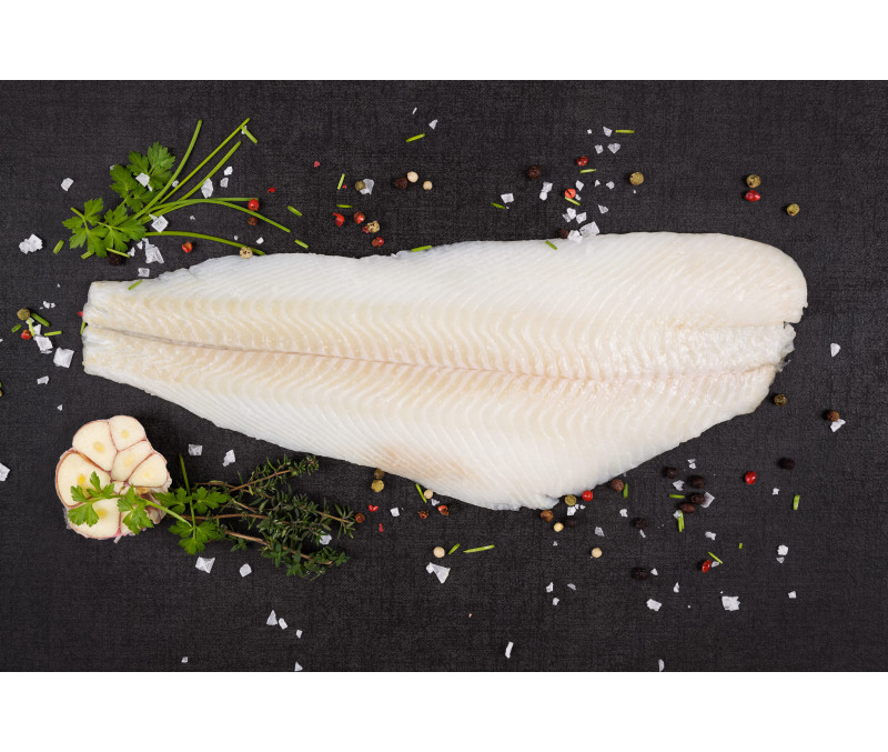 Filete halibut de Alaska 20% (1 caja de 5 kg)