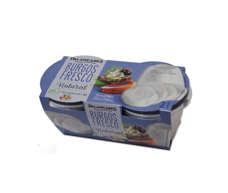 Queso fresco en tarrinas (1 caja de 1,5 kg)