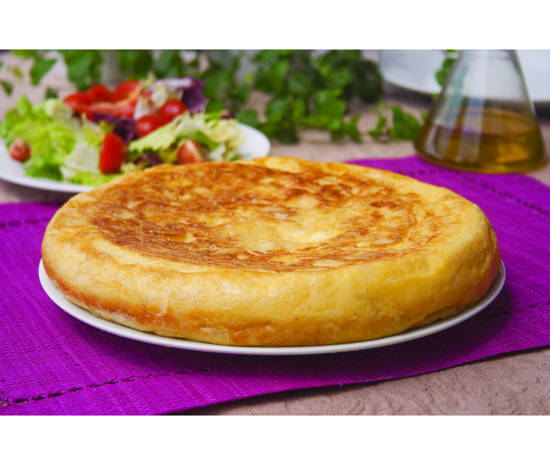 Preparado de tortilla de patata con cebolla (1 caja de 5 kg aprox.)