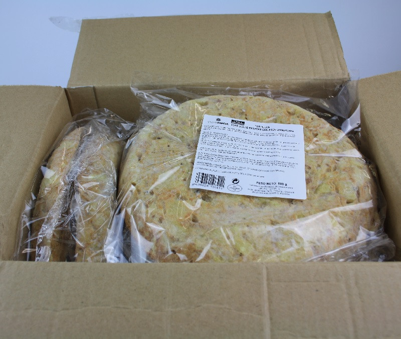 Tortilla de patata con atún (1 caja de 8 kg)