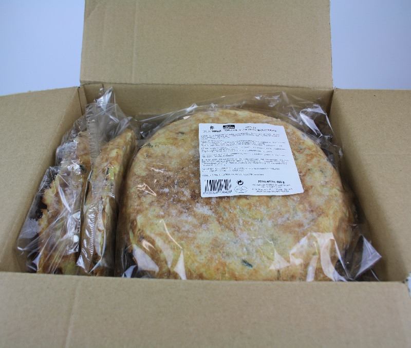 Tortilla de patata con calabacín (1 caja de 8 kg)