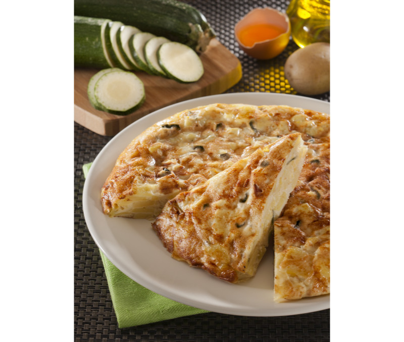 Tortilla de patata con calabacín (1 caja de 8 kg)