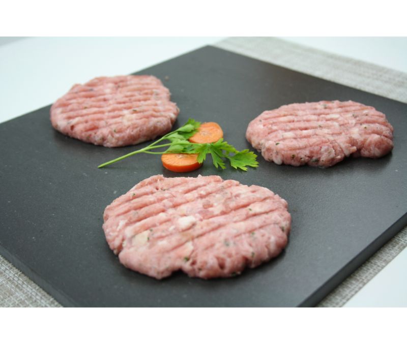 Burguer meat de pollo basic interfoliada (1 caja de 2,5 kg)