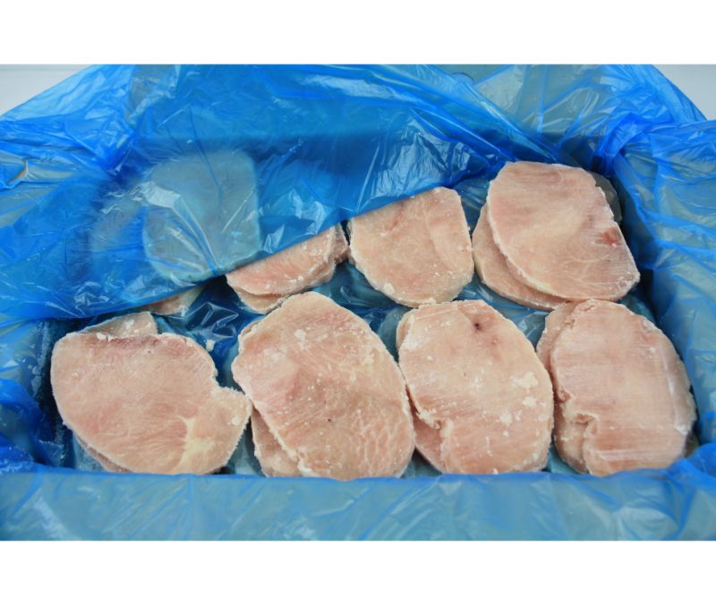 Pechuga de pavo fileteada 100 g/pieza (1 caja de 5 kg)