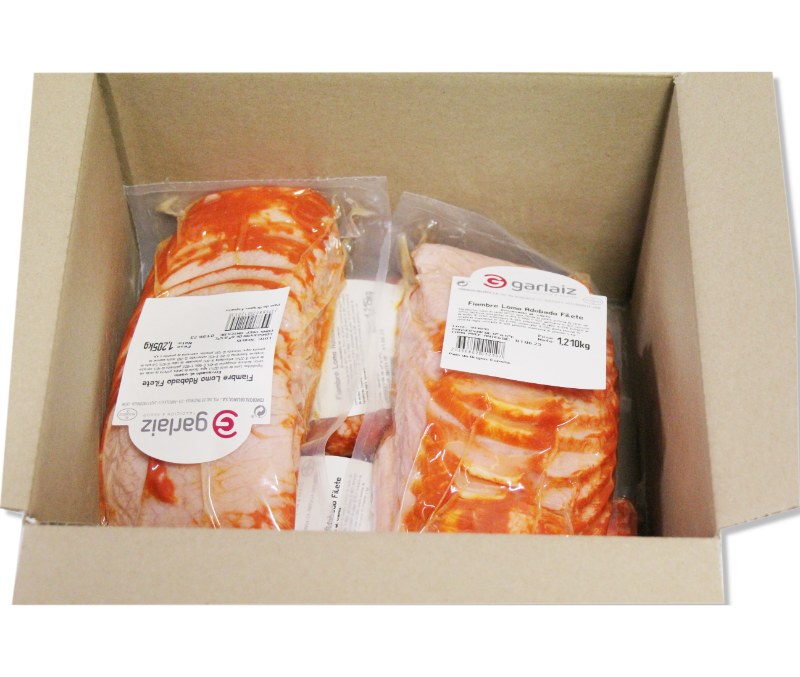 Fiambre de lomo fileteado (1 caja de 4 kg aprox.)