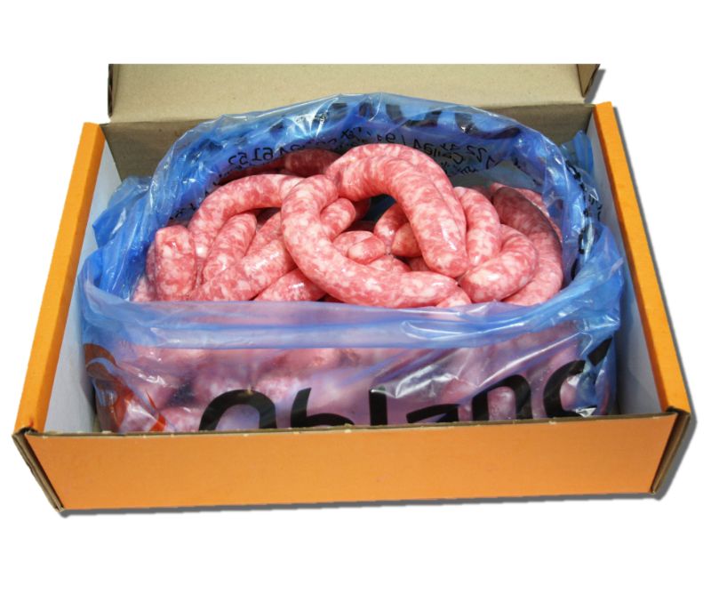 Longaniza blanca de cerdo (1 caja de 2,5 kg)