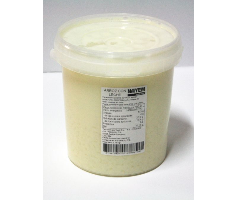 Arroz con leche (1 bote de 2,75 kg)