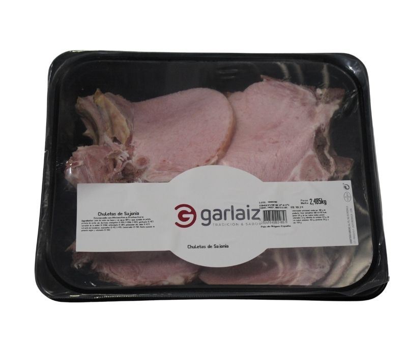 Chuletas de sajonia (1 bandeja de 2,5 kg aprox.)