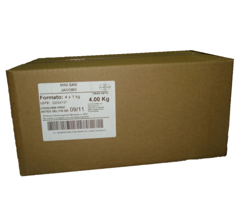 Mini san jacobos (1 caja de 4 kg)