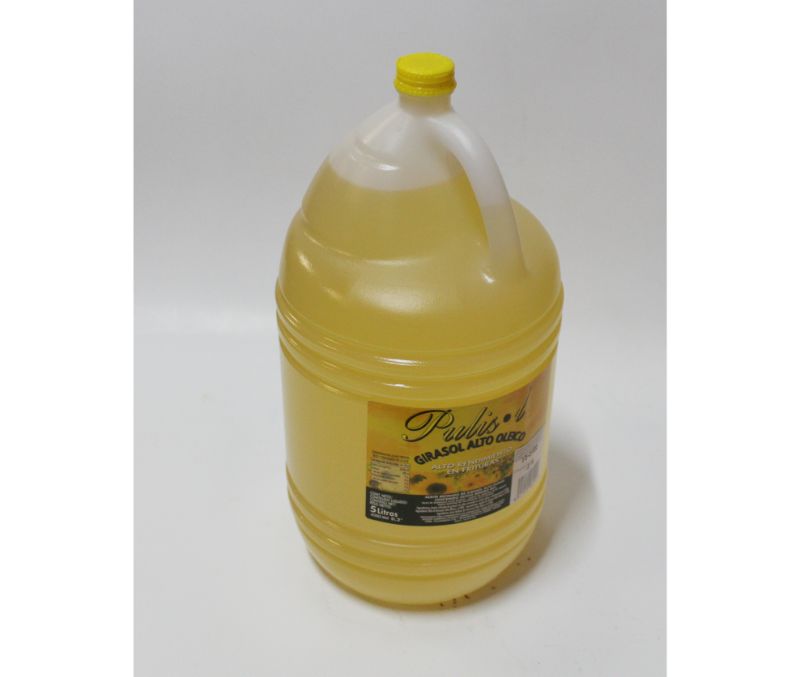 Aceite de girasol alto oleico 80% (3 garrafas de 5 litros)