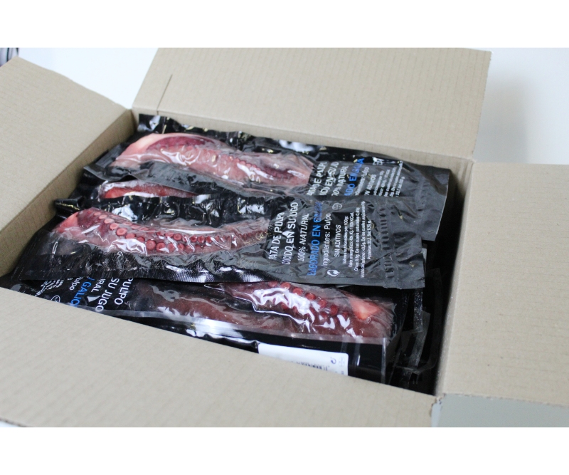 Pulpo pata cocida en su jugo (1 caja de 3 kg)