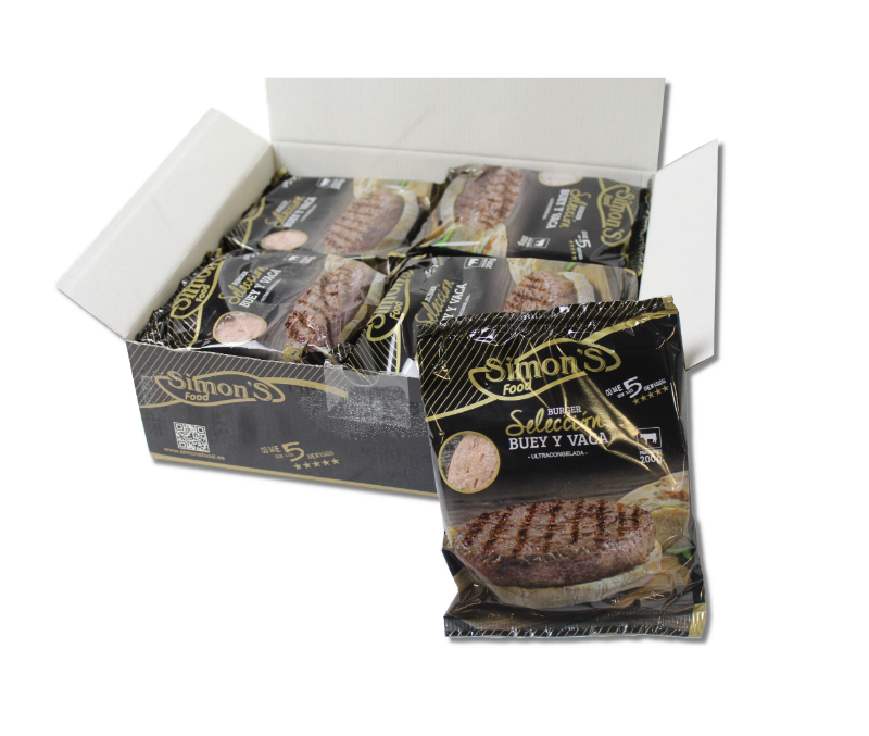 Burger selección de buey y vaca (1 caja de 3,2 kg)