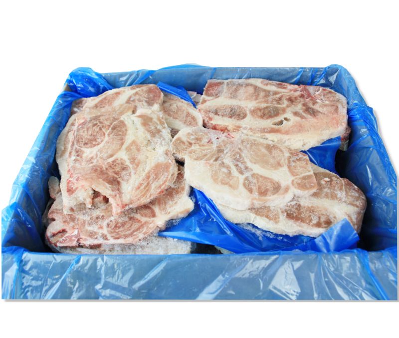 Chuletas de aguja de cerdo (1 caja de 6 kg)